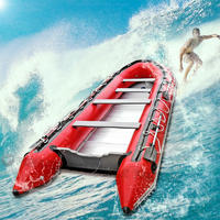 Inflatable boat with outboard motor/ rigid inflatable boat with engine