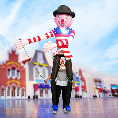 New design Advertising Inflatable Walking Clown Costume For Events Decoration