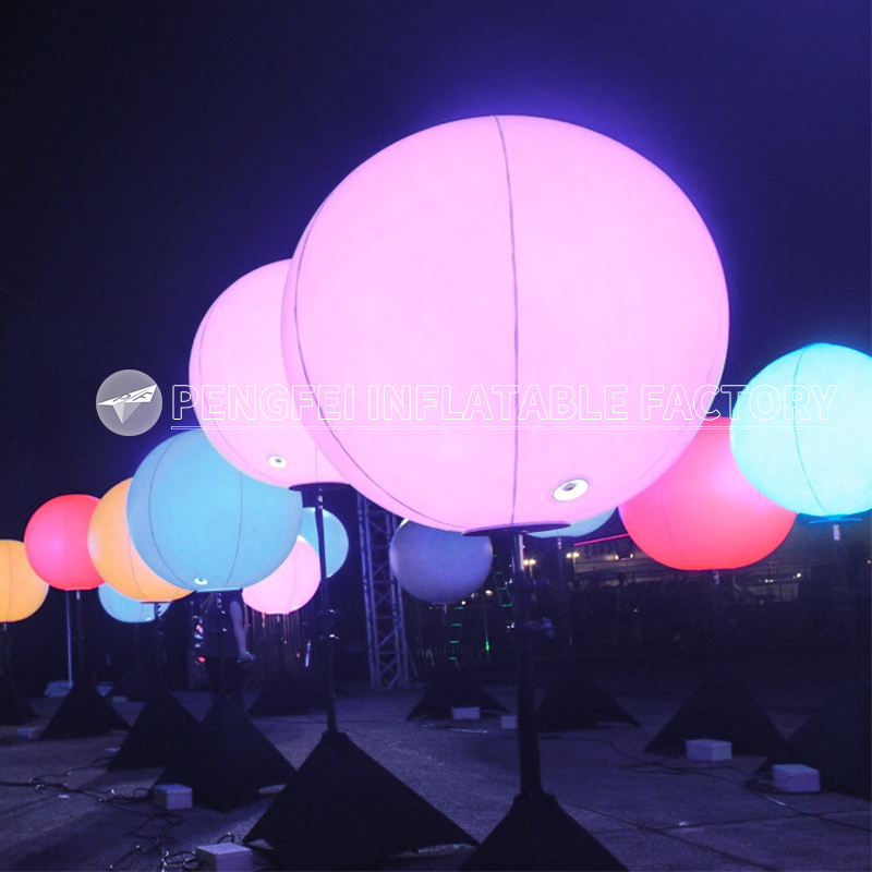Large LED OEM Balloons Lighting Advertising Inflatable  Balloon