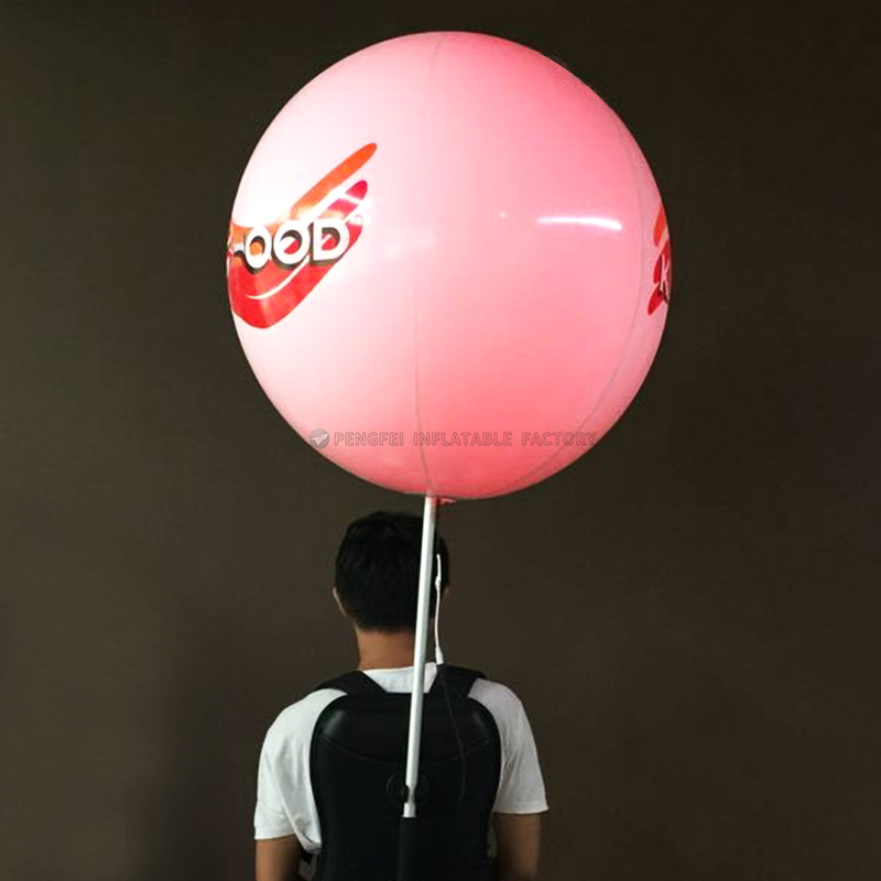 Pink Advertisement Giant Inflatable Balloon Inflatable Advertising Inflatable Backpack Balloon