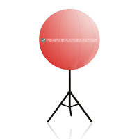 Mega  Inflatable Light Balloon Hot Air Welded Technology With Pillar Stand