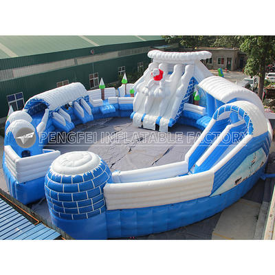Hot-selling Commercial Ice World Inflatable Amusement Water Aqua Park