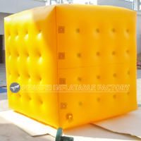 Giant Customized Outdoor Squre Cube Inflatable Helium  Balloon For Advertising