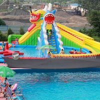 OEM  Cheap Inflatable Water Park Floating Park Aqua Park