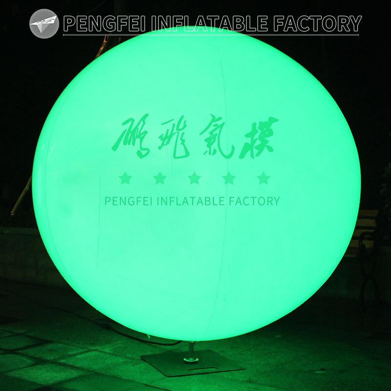 Advertising inflatable stand led lighting tripod balloon with logo printing