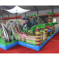 Cheap Giant Inflatable Dinasour Theme  Amusement Bouncy Park