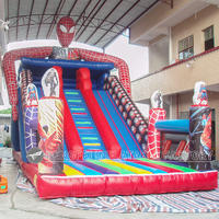 Spider Man Giant Inflatable Blow Up Slide For Kids