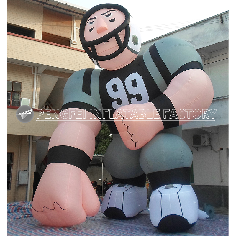 Advertising Promotion Inflatable Soccor Player Cartoon Mascot Costume Model