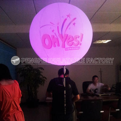 Hot Sell Advertising Inflatable Color Changing LED Backpack Balloon For Promotion