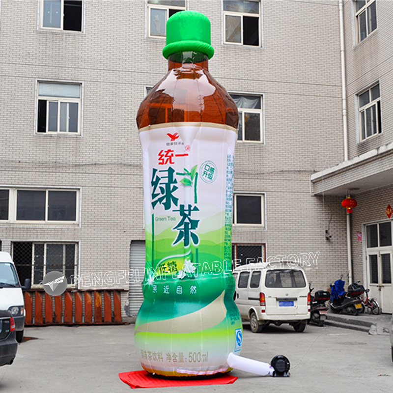 Inflatable Green Tea Bottle, Pepsi Bottle Model