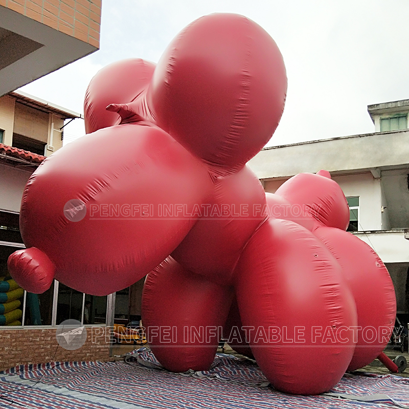 Less Price Outdoor 80 Feet Tall Giant Red Balloon Dog